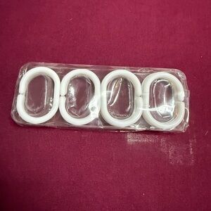 White Oval Curtain Rings